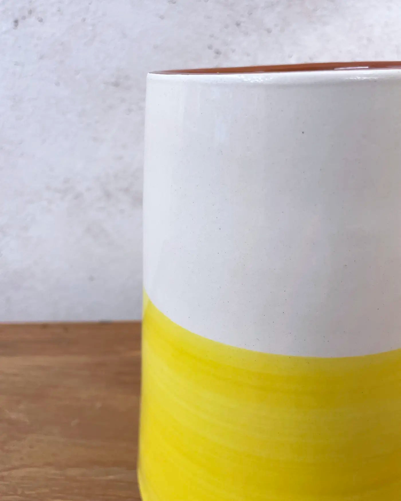 Vulcan Handmade Vase Two Colors Yellow L