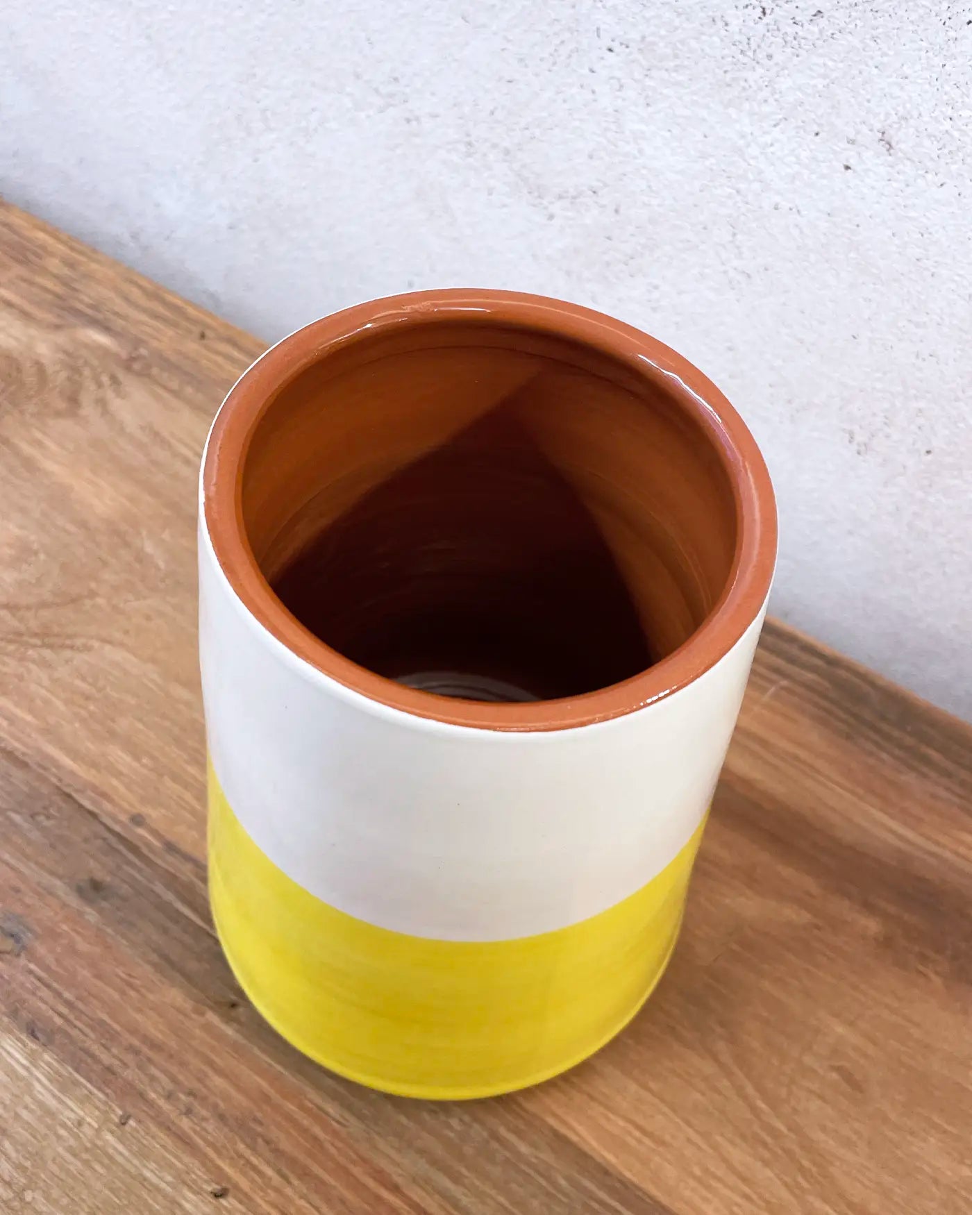 Vulcan Handmade Vase Two Colors Yellow L