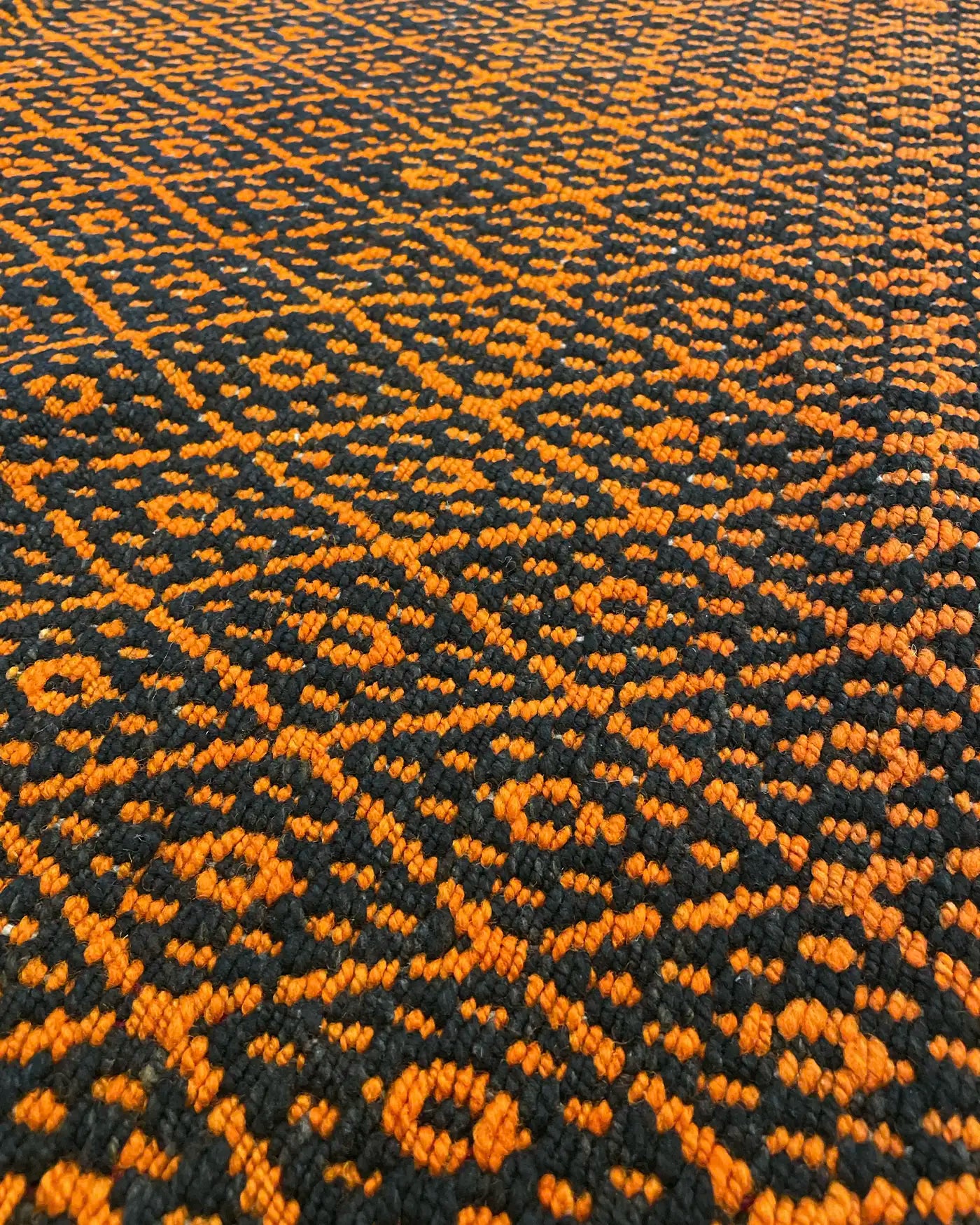 Alfombra Artesanal Étnica Naranja 200x154