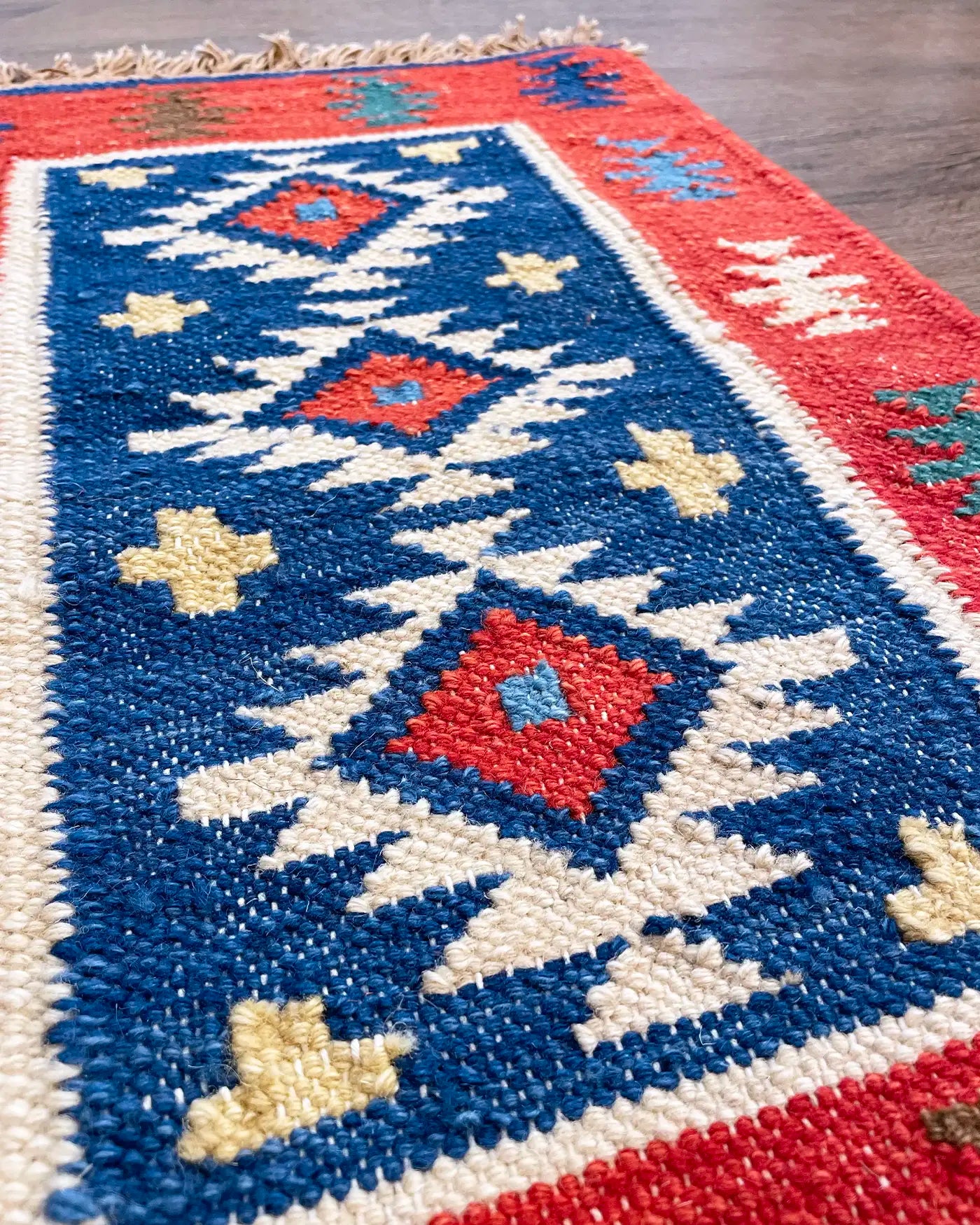 Alfombra Étnica de Lana India 60x40