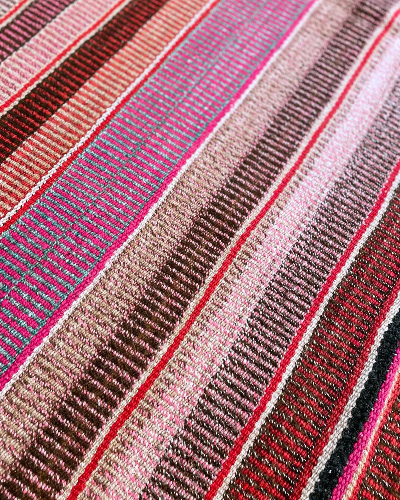 Pink Handmade Ethnic Rug 166x165