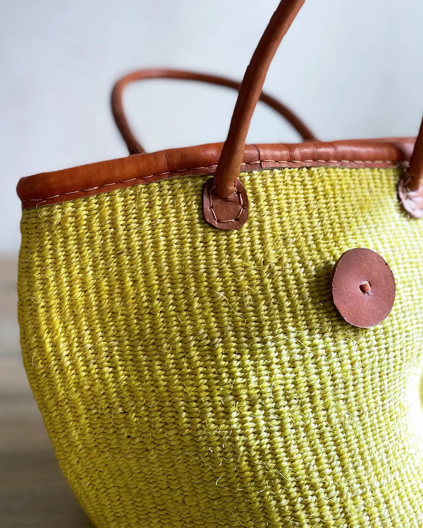 Bolso Hecho a Mano Kenia Amarillo