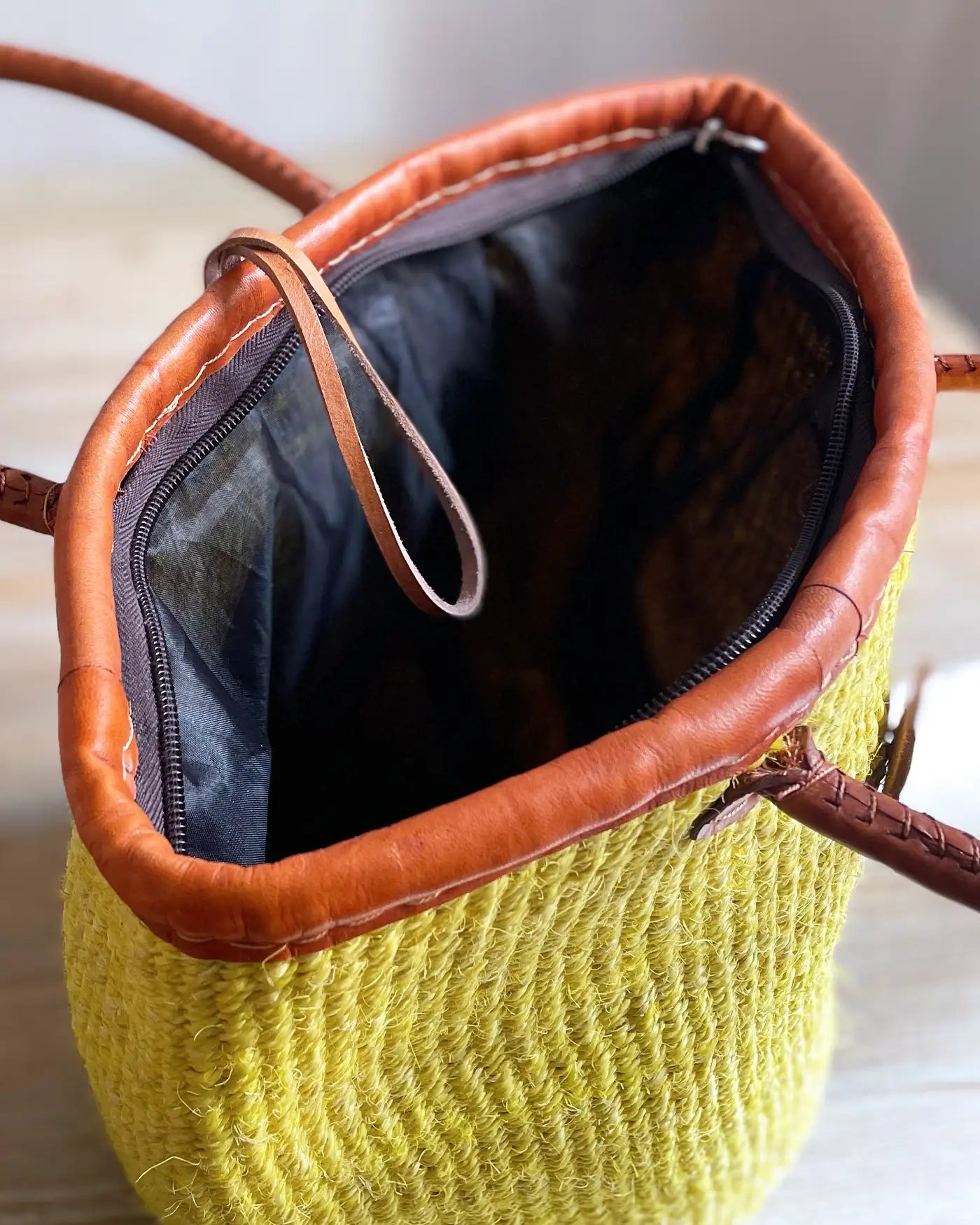 Bolso Hecho a Mano Kenia Amarillo