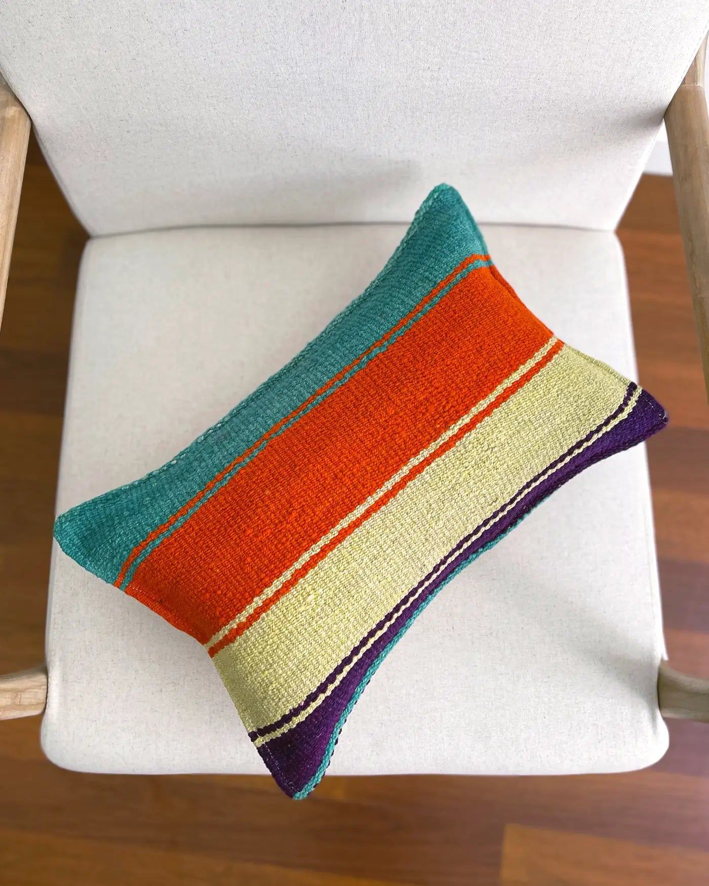 Cojín Étnico Peruano Naranja y Amarillo 30x50