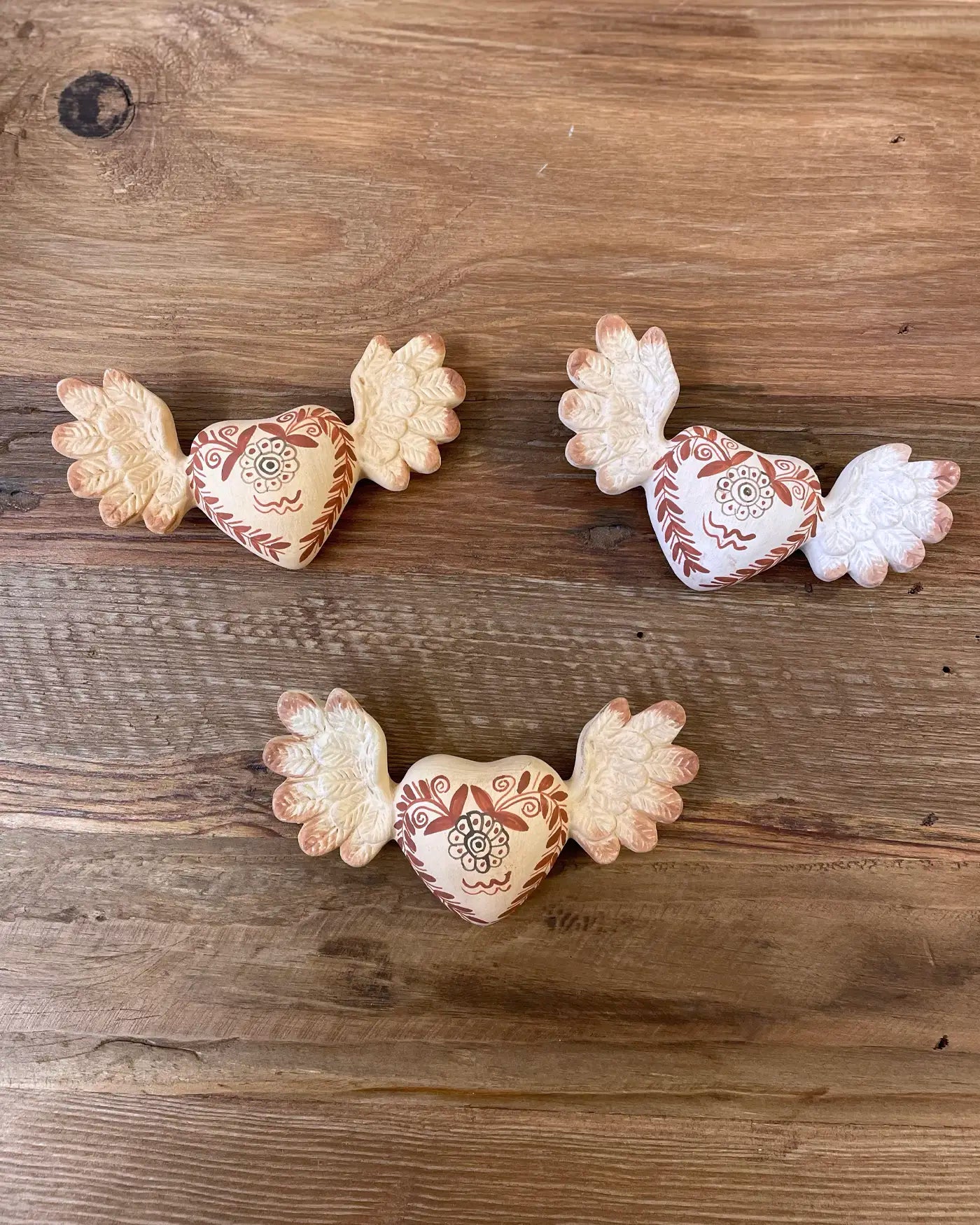 Corazón Pintado a Mano Peruano Pequeño