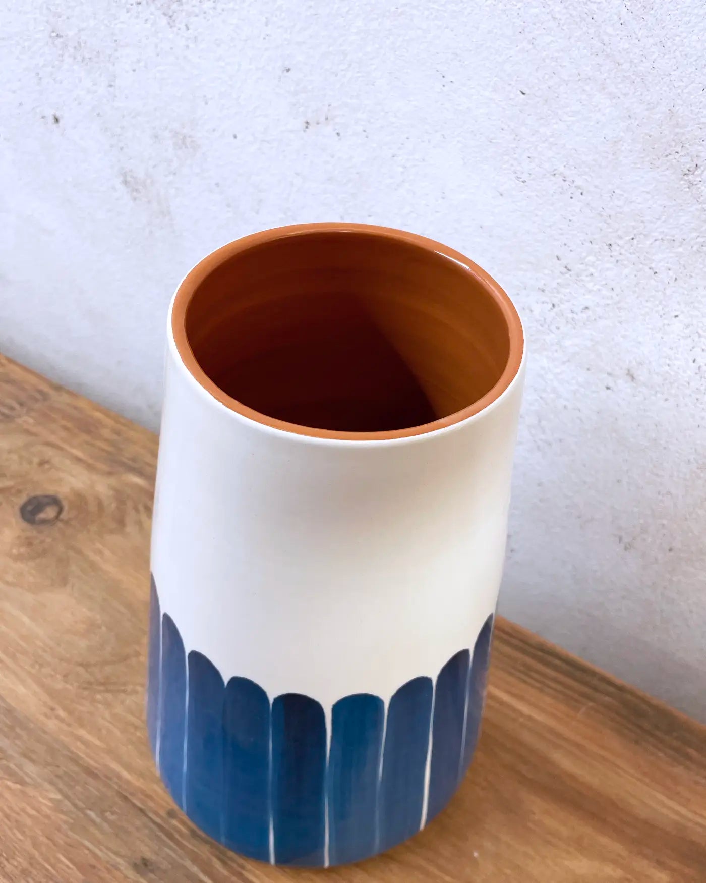 Bondi Blue Finger Ceramic Handcrafted Vase XL