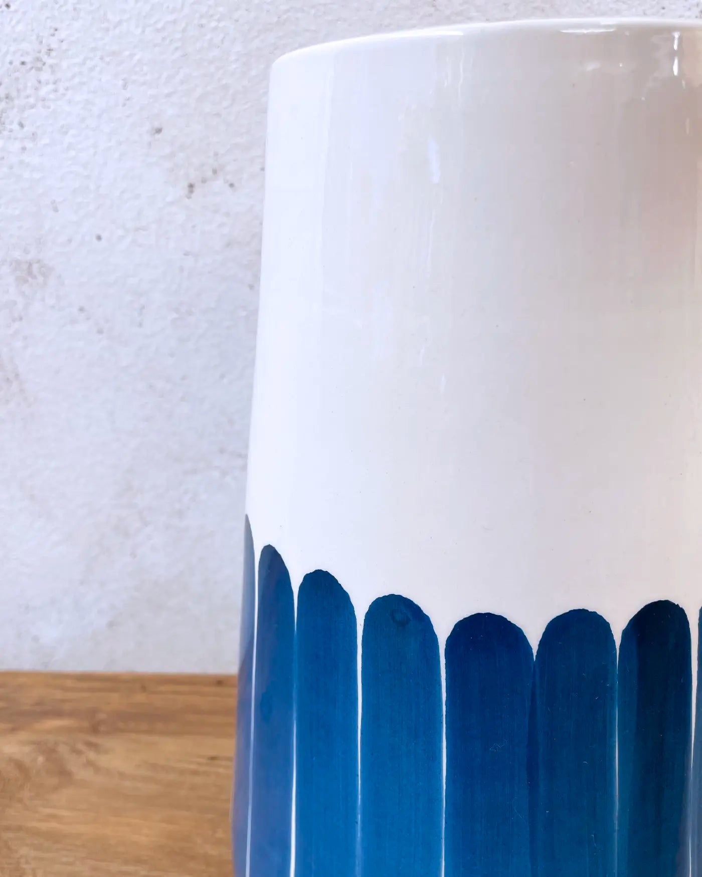 Bondi Blue Finger Ceramic Handcrafted Vase XL