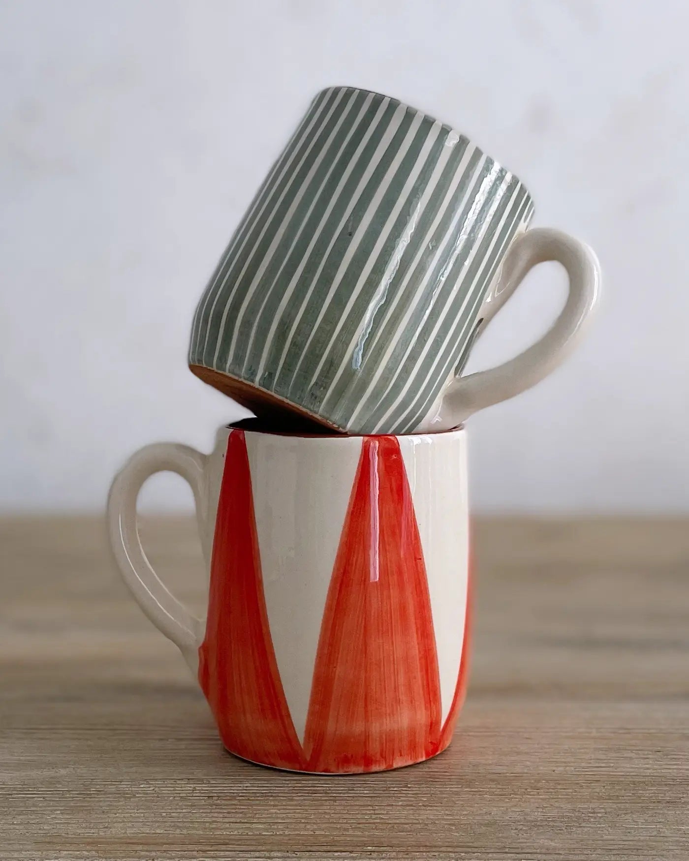 Set de Tazas Grandes Artesanales, 2 uds.