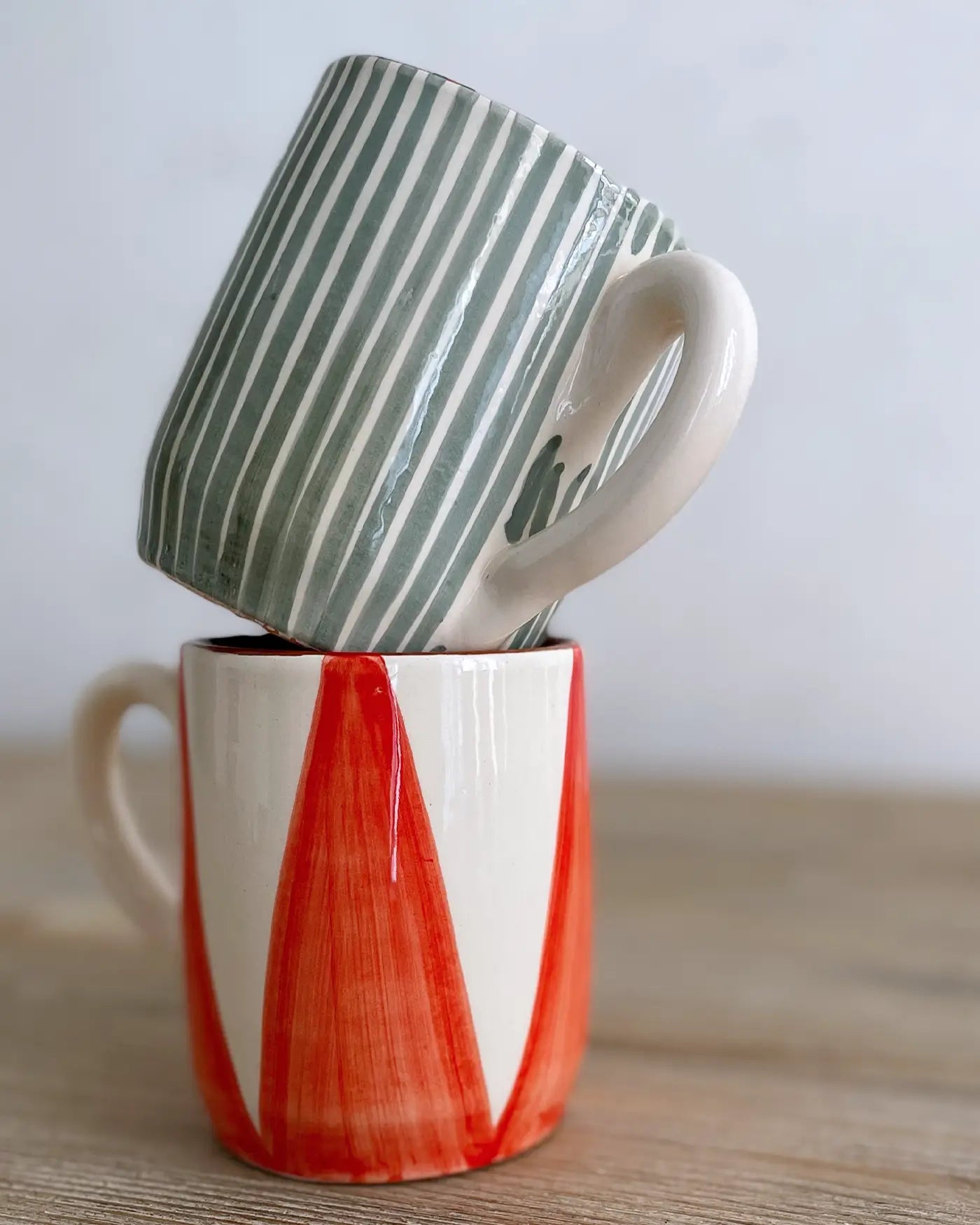 Set de Tazas Grandes Artesanales, 2 uds.