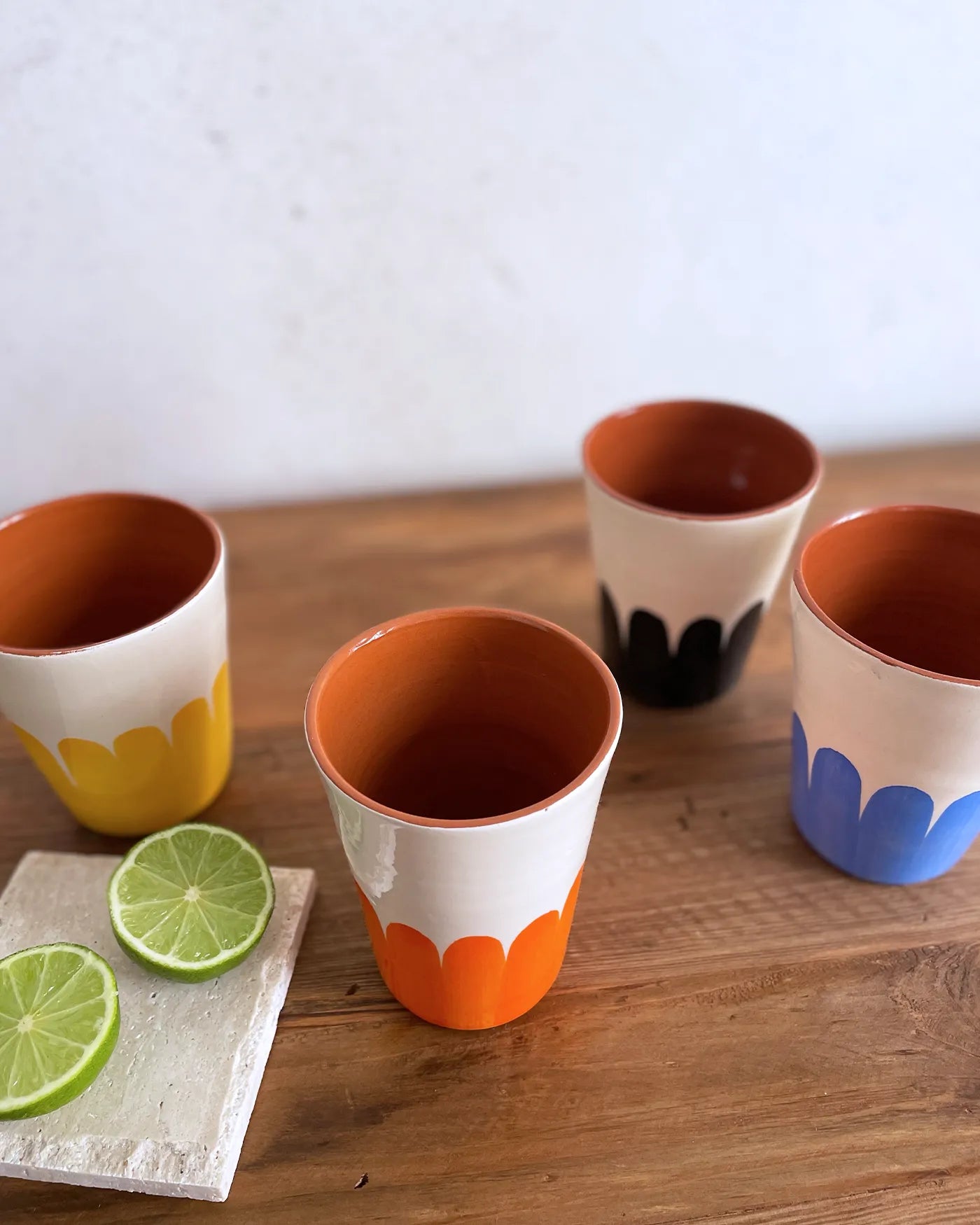 Set de Vasos de Cerámica Artesanal Dedos, 4 uds.