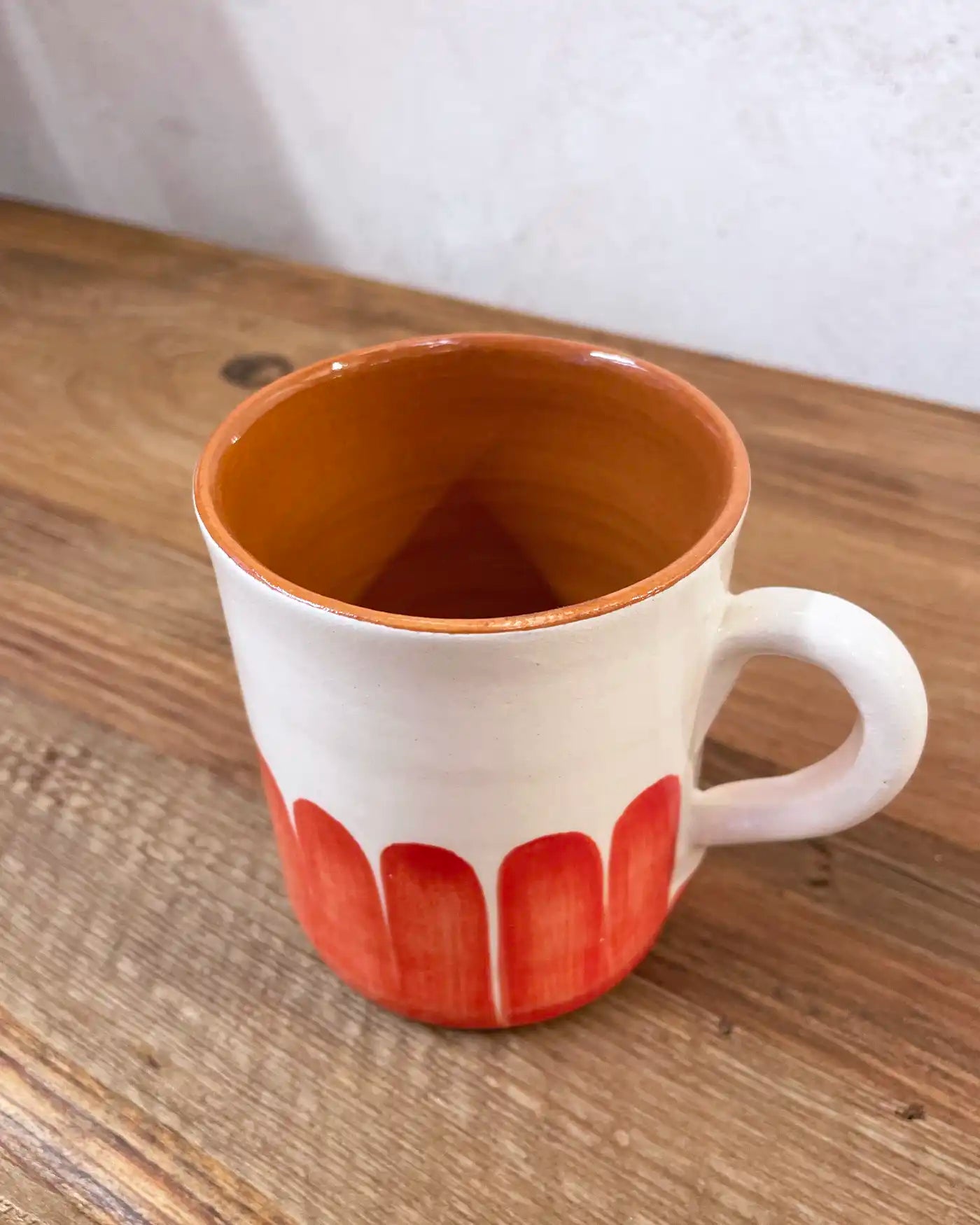 Taza Artesanal Ethnic Dedos Roja