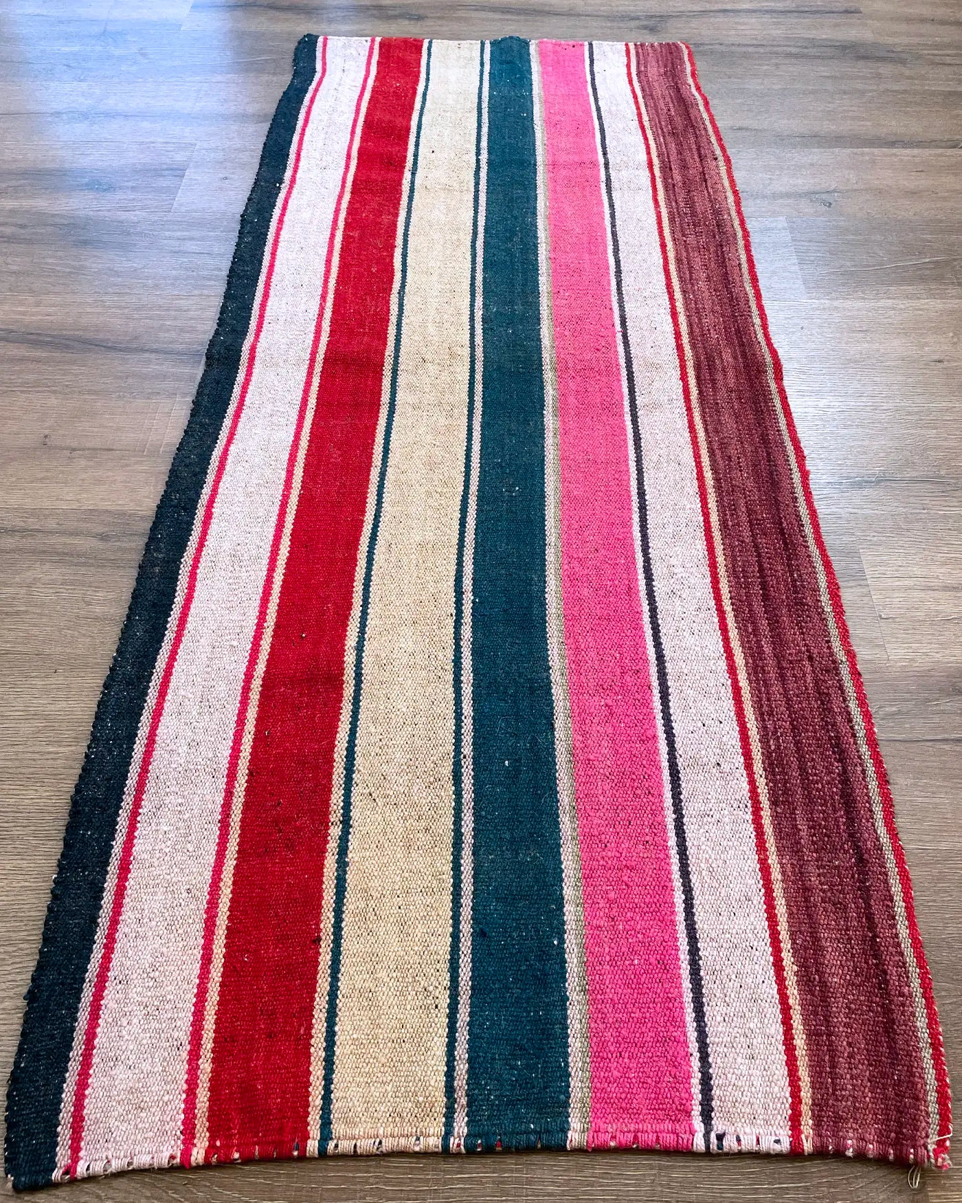 Handmade Striped Runner Rug 182x75