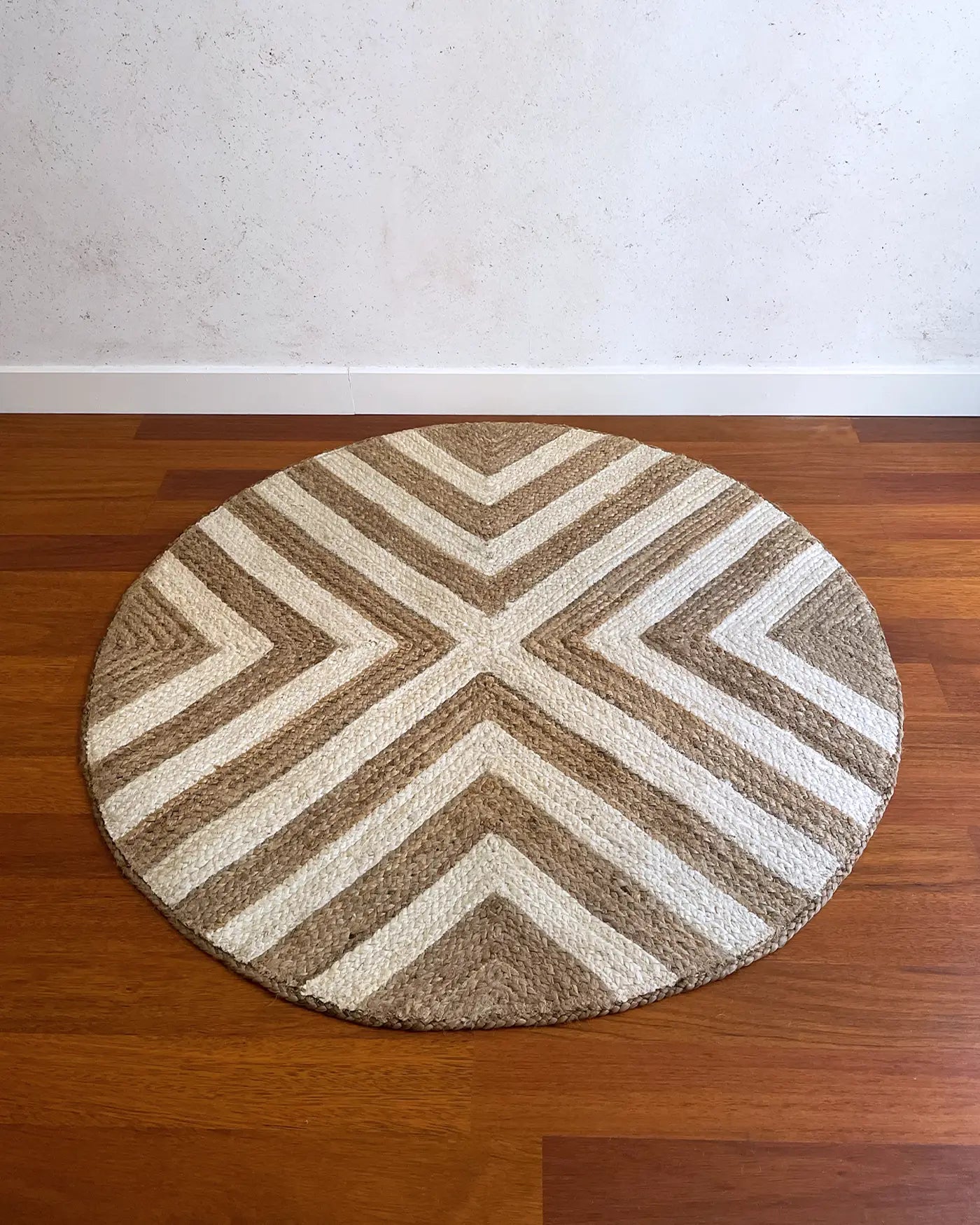 Alfombra de Yute Redonda Artesanal