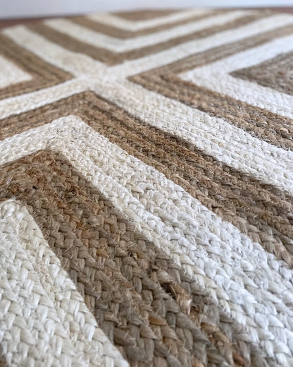 Alfombra de Yute Redonda Artesanal