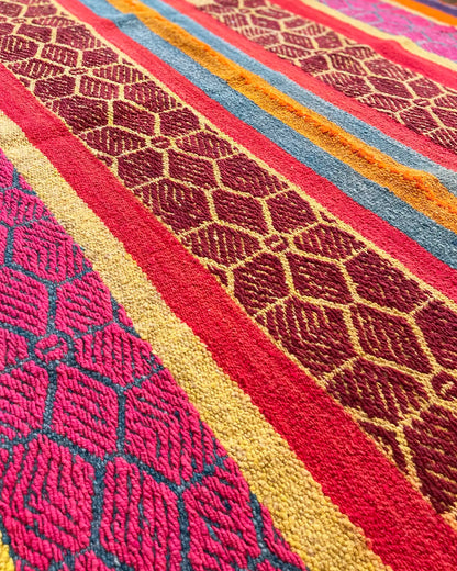 Alfombra Étnica Peruana Multicolor 145x168