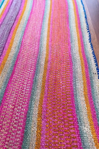 Alfombra peruana de pasillo multicolor 158x82 cm