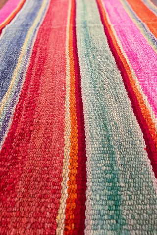 Alfombra peruana de pasillo multicolor 180x88 cm