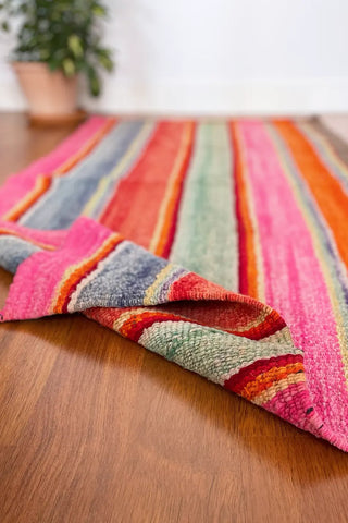 Alfombra peruana de pasillo multicolor 180x88 cm