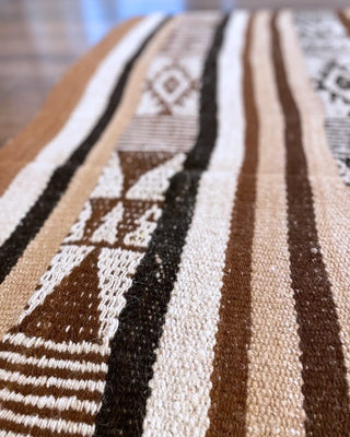 Ethnic Alpaca Rug Natural Colors 145x134