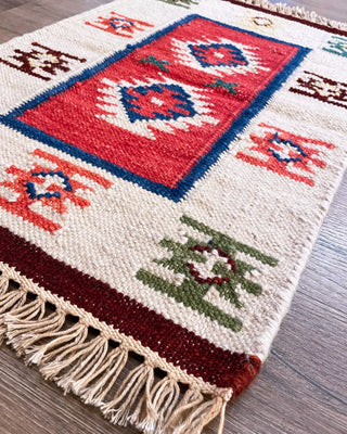 Indian Handmade Ethnic Rug 60x40