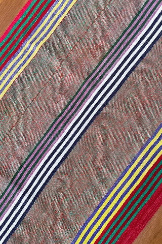 Alfombra peruana de pasillo multicolor 185x90 cm
