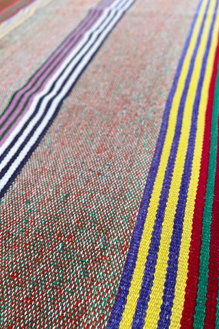 Alfombra peruana de pasillo multicolor 185x90 cm