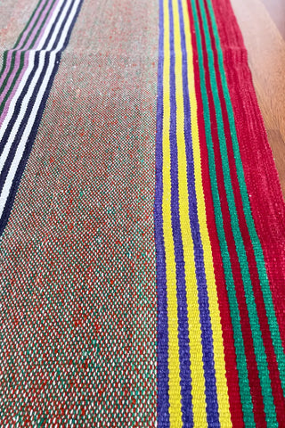 Alfombra peruana de pasillo multicolor 185x90 cm