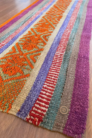 Alfombra peruana de pasillo multicolor 179x70 cm