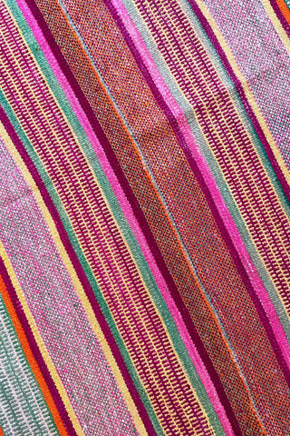 Alfombra étnica multicolor 164x145 cm