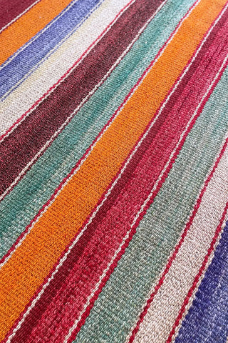 Alfombra étnica multicolor 180x161 cm
