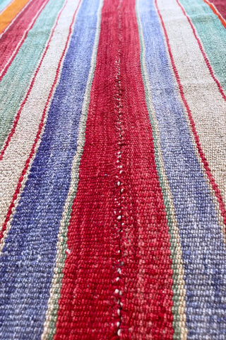 Alfombra étnica multicolor 180x161 cm