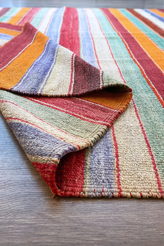Alfombra étnica multicolor 180x161 cm