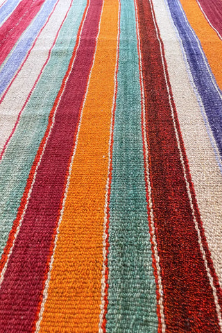Alfombra étnica multicolor 180x161 cm