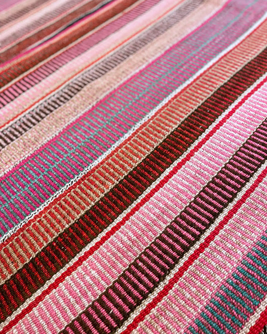 Pink Handmade Ethnic Rug 166x165