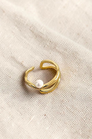 Anillo ajustable dorado Ariel