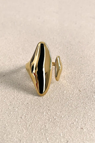 Anillo ajustable dorado Brisa