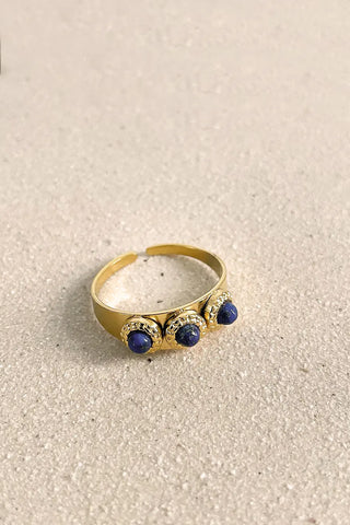 Anillo ajustable dorado Índigo