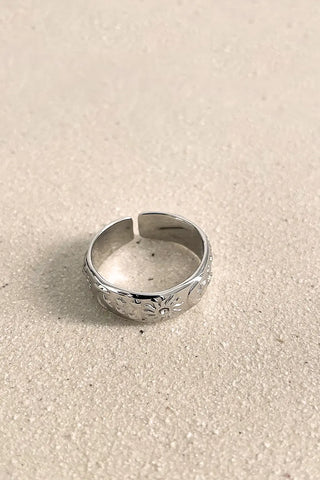 Anillo ajustable plateado Frida