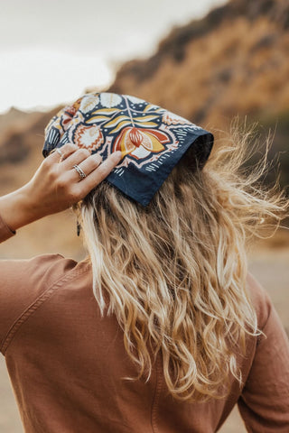 Bandana de algodón navy