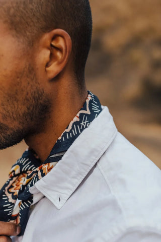 Bandana de algodón navy