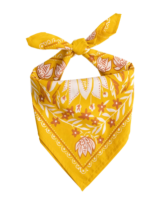 Bandana de algodón mostaza