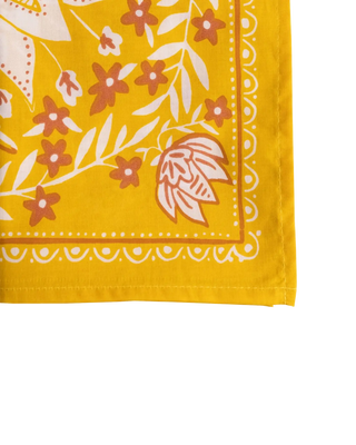 Bandana de algodón mostaza
