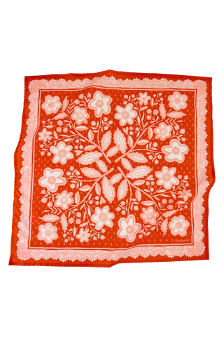 Bandana de algodón roja
