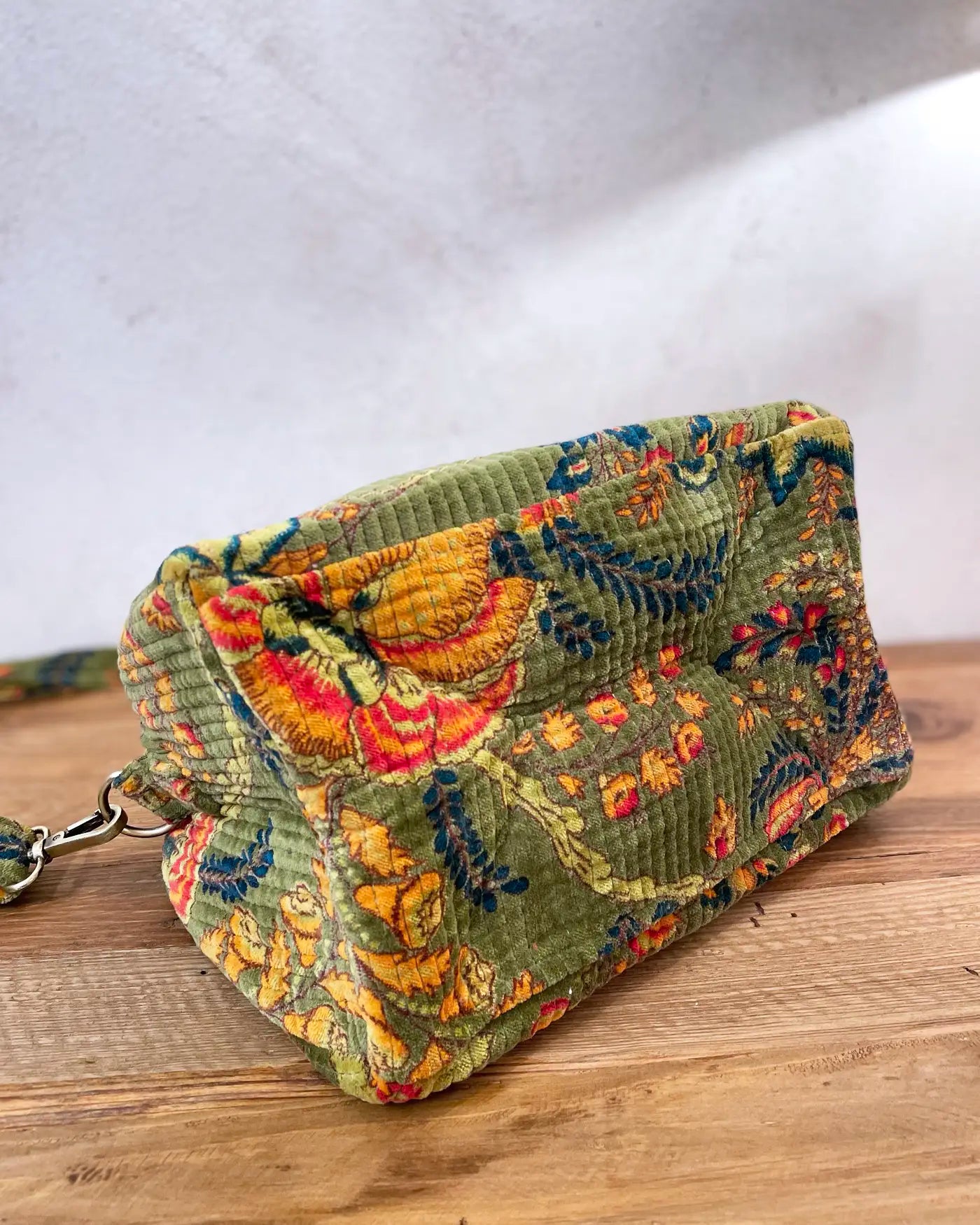 Bolso Flores India Verde