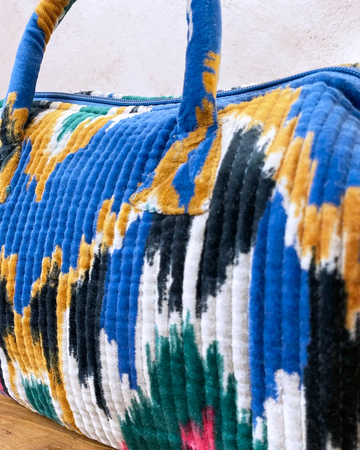 Bolso Ikat India Azul