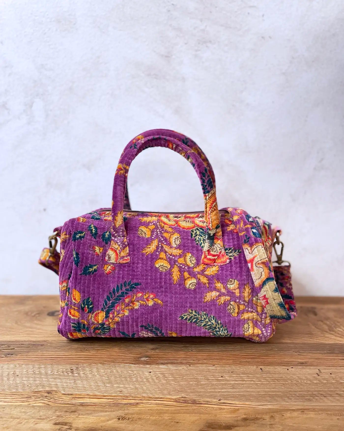 Bolso Flores India Morado