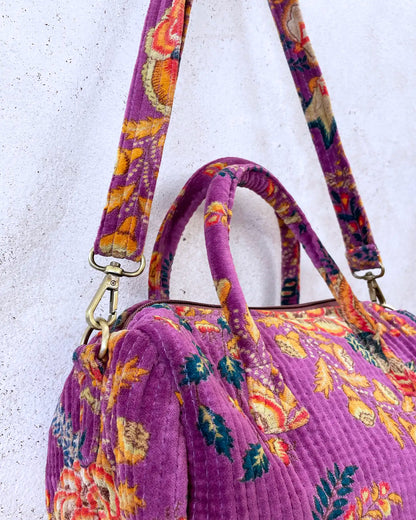 Bolso Flores India Morado