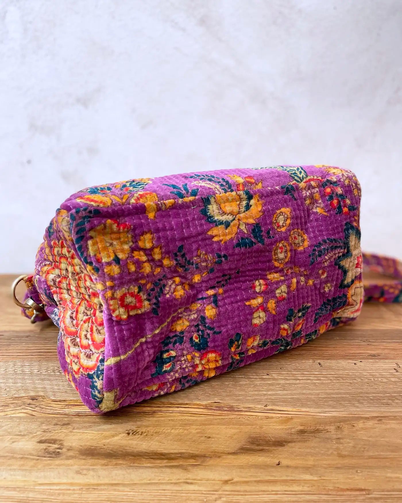 Bolso Flores India Morado