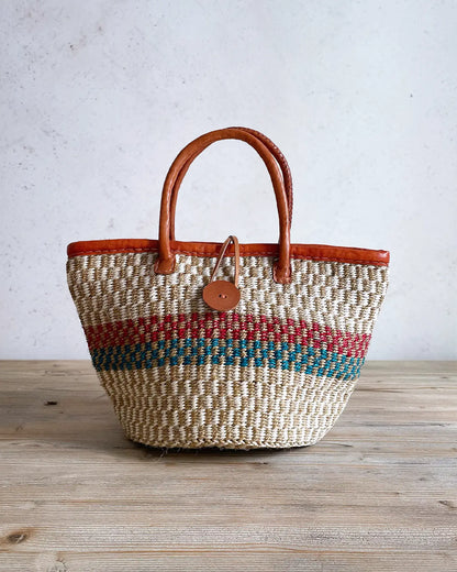 Bolso Hecho a Mano Kenia Rojo y Verde