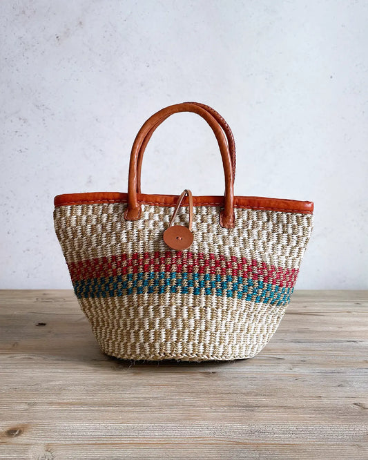 Bolso Hecho a Mano Kenia Rojo y Verde